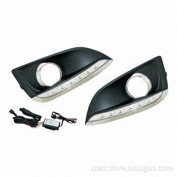 Fashionable Design Daytime Running Lights, Made of ABS Material, Black Color